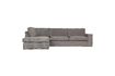 Miniature Sofa with chaise longue on the left in gray corduroy Thomas 1