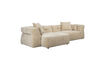 Miniature Sofa with left chaise longue beige Hodge 2