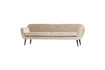 Miniature Sofa XL 230 cm velvet off white ROCCO 1