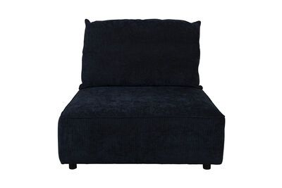 Sofaelement 1-sitzig in blauem Stoff Hunter