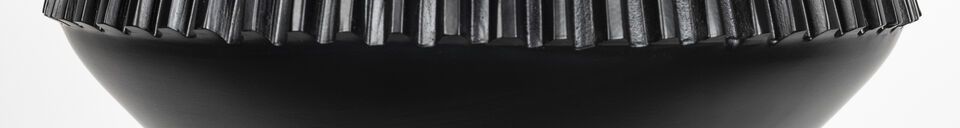 Materiali prima di tutto Sospensione in alluminio nero Aysa