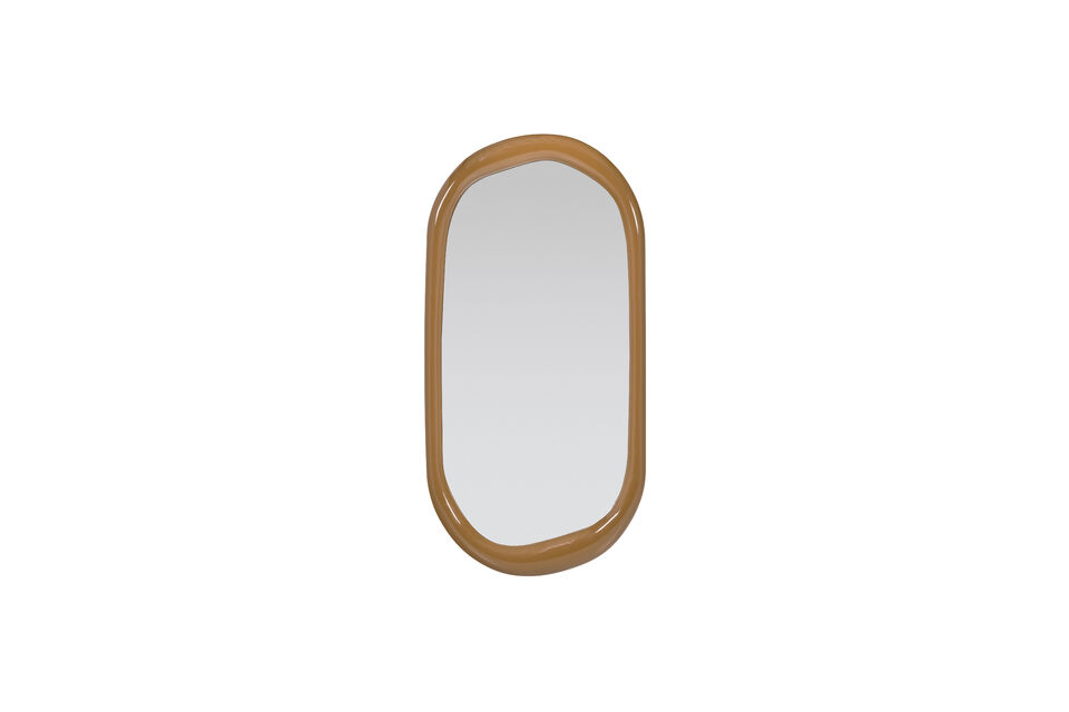 Colore giallo miele giocoso MDF con finitura lucida Bordo dalla forma organica Versatile da