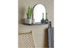 Miniatura Specchio con mensola 72x48 cm in MDF nero Annlie 2