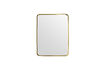 Miniatura Specchio da parete 60x80 cm acciaio dorato HDMirror 1