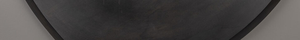 Materiali prima di tutto Specchio in legno nero Aren