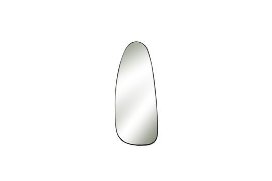 Specchio ovale in metallo nero Codol