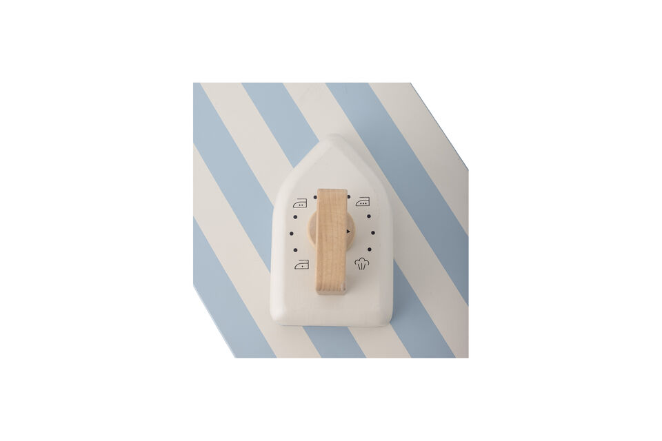 Speelgoed strijkplank & strijkijzer van blauw MDF Sande - 5