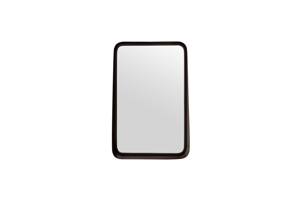 Spiegel met plank 35x55 cm antiek zwart staal Pejo House Doctor