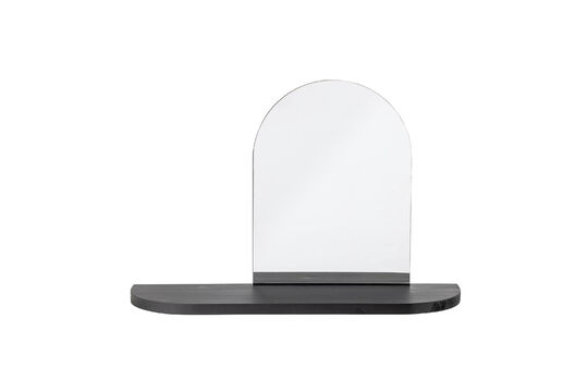 Spiegel mit Ablage 72x48 cm aus MDF in Schwarz Annlie ohne jede Grenze