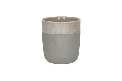 Spiro gran vaso de gres blanco