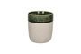 Miniatura Spiro gran vaso de gres verde oscuro Clipped