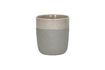 Miniature Spiro large white stoneware glass 1