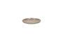 Miniature Spiro pink stoneware plate Clipped