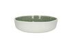 Miniature Spiro small soup plate in white and pale green porcelain 1