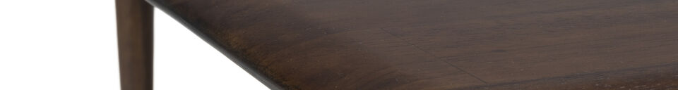 Material Details Square brown rubber wood coffee table Elroy