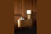 Miniature Square golden aluminium table lamp Rico 1