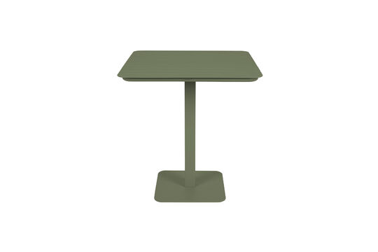 Square green aluminium bistro table Vondel Clipped