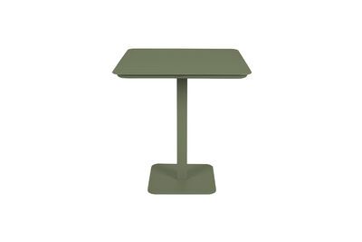 Square green aluminium bistro table Vondel