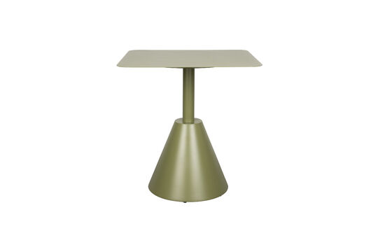 Square green metal bistro table Fabby Clipped