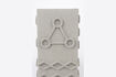 Miniature Square vase 25 cm in grey concrete Graphic 6