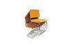 Miniature stackable Ridge Kink Rib light gray chair 9