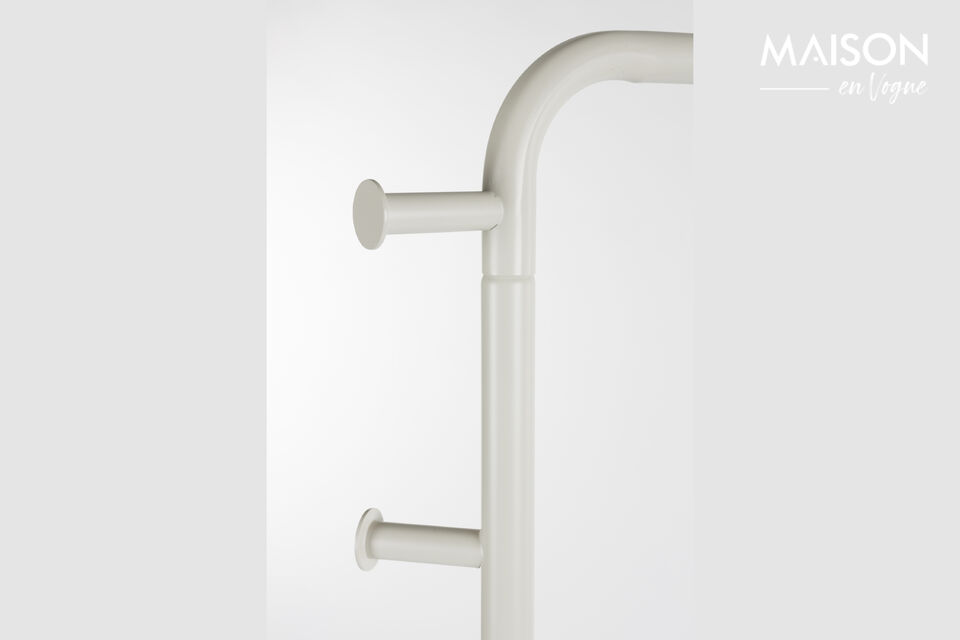 This clever design is both a coat rack and a full-length mirror in one