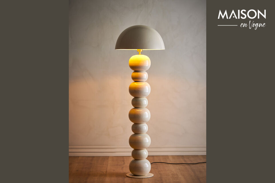 Stehlampe H137 cm aus Eisen in Natur Cressida - 4