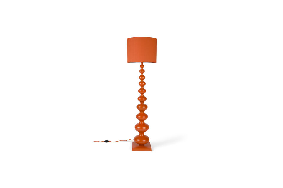 Stehleuchte H150 cm aus orangefarbenem Eisen When Orange is King Bold Monkey