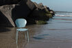 Miniatuur Stoel van gerecycled plastic blauw The Ocean 3