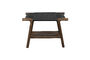 Miniature Stool Kintaro Walnut Clipped