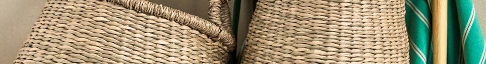 Material Details Storage baskets (Set of 2) Seagrass Nature HDCesta