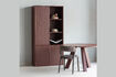 Miniature Storage cabinet 200x100 cm pine burgundy red MEREL 2