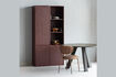 Miniature Storage cabinet 200x100 cm pine burgundy red MEREL 3