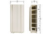 Miniature Storage cabinet 210x101 cm Pine Dust BASU 7