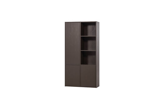 Storage cabinet left 108 cm pine mid brown MEGGY Clipped
