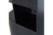 Miniature Storage Cabinet Round Left 78 cm Pine Deep Black FINCA 9
