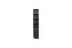 Miniature Storage cabinet round right 78 cm pine deep black FINCA 6
