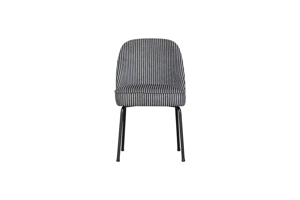 The dining chair is super comfortable and the soft fabric and friendly round shapes make this chic