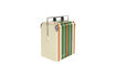 Miniature Striped green polypropylene plastic cooler Be Wine Stripes 2
