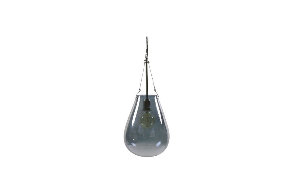 Suspension Bullia gris fumé Pomax