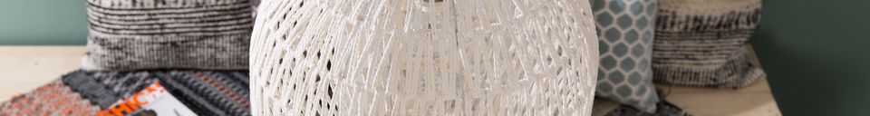 Mise en avant matière Suspension Cable 40 Blanc