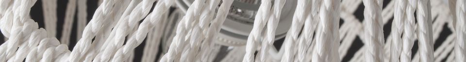 Mise en avant matière Suspension Cable 60 blanche