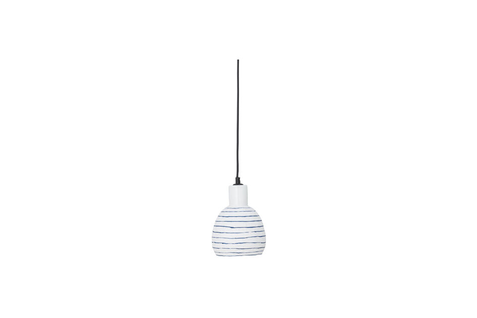Suspension D14,5xH21,5 cm en grès blanc Elga Marques
