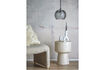 Miniature Suspension D22xH20 cm en verre gris Adar 2