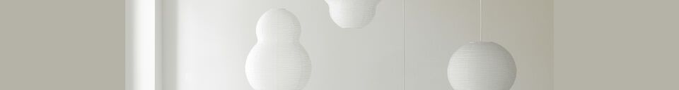 Descriptivo Materiales  Suspensión de papel blanco Bubble Puff