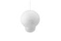 Miniatura Suspensión de papel blanco Bulb Puff Clipped