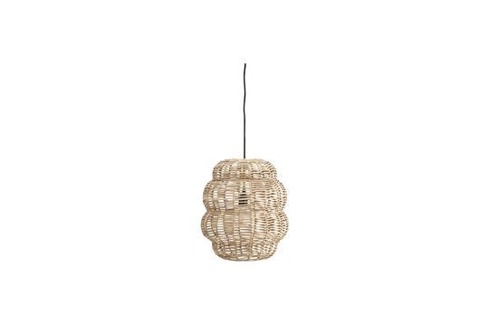 Suspension en bambou beige Bulle