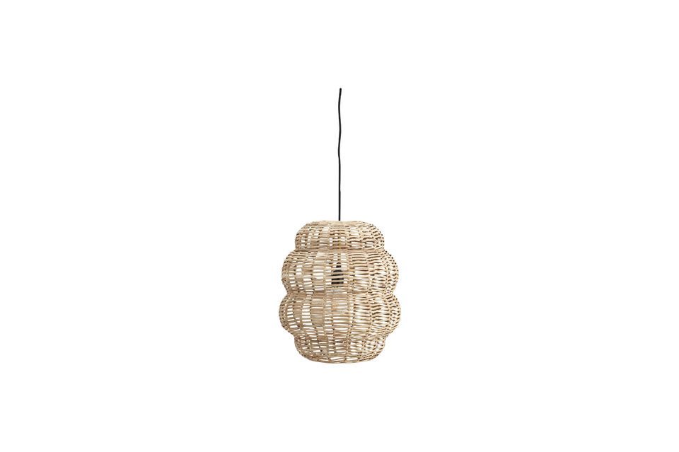 Suspension en bambou beige Bulle Madam Stoltz