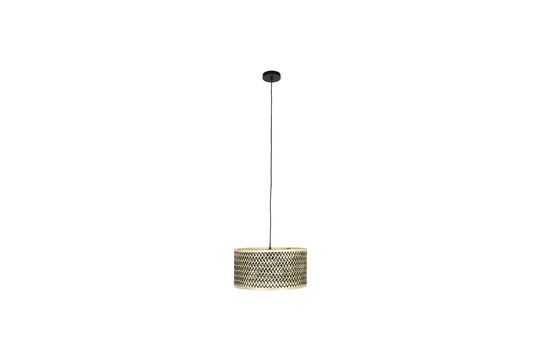 Suspension en bois de bambou beige Isla