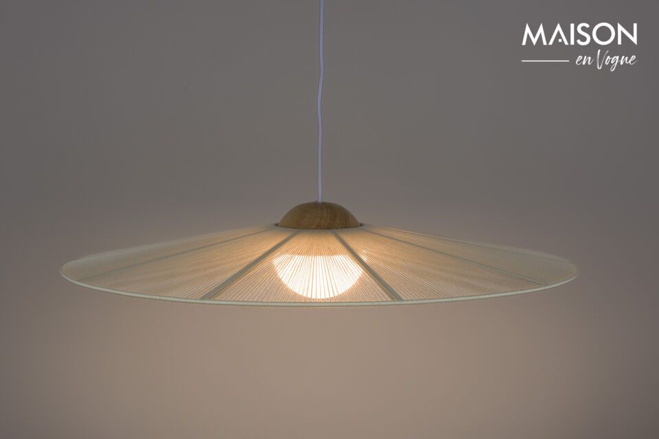Suspension en fer beige Belle Pendant Zuiver